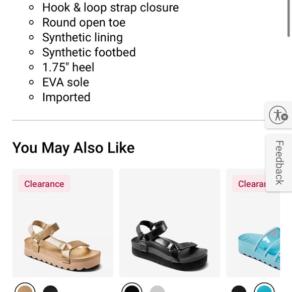 REEF Women’s Pink Platform Sandals 10 - Picture 3 of 6